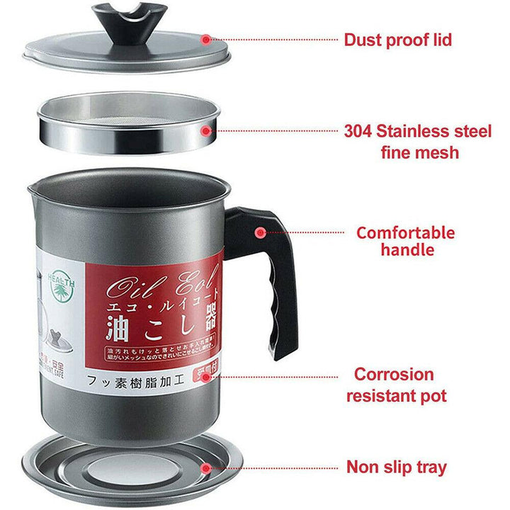 COOKING OIL FILTER SEPARATOR POT (1.4L) - smartishTrend